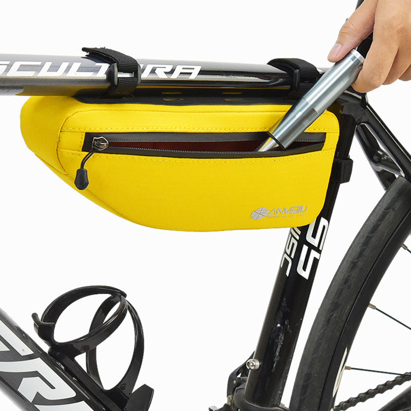 ANMEILU 7050 Bike Triangle Frame Bag Oxford Cloth Bicycle Top Tube Bag Cycling Pouch ANMEILU 7050 Bike Triangle Frame Bag Oxford Cloth Bicycle Top Tube Bag Cycling Pouch
